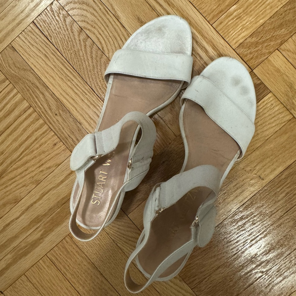 Stuart Weitzman Cream Sandals